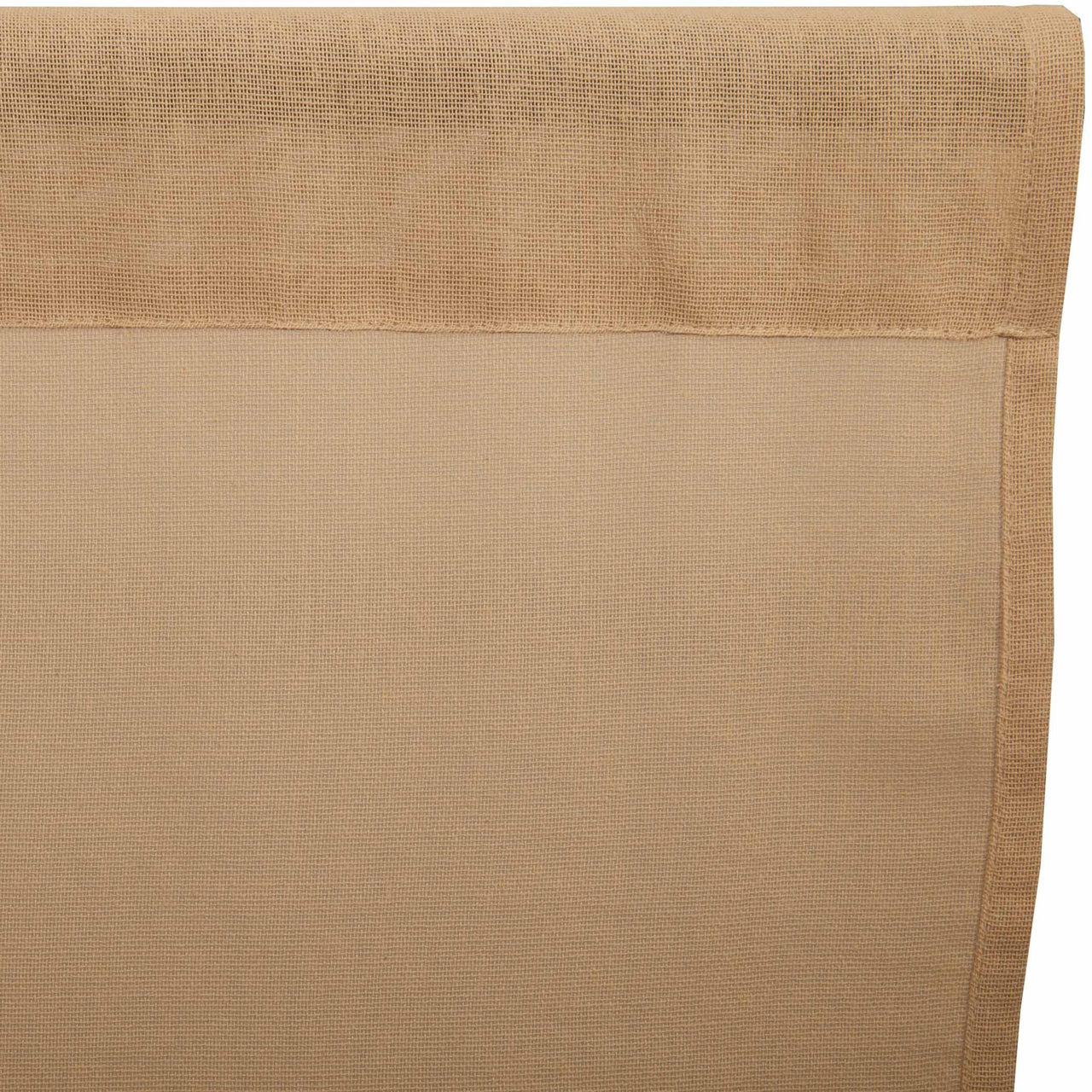 Tobacco Cloth Khaki Panel Curtain Fringed Set of 2 84x40 VHC Brands - The Fox Decor