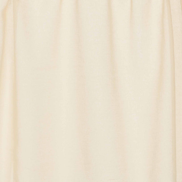 Tobacco Cloth Natural Balloon Valance Curtain Fringed 15x60 - The Fox Decor