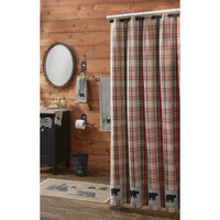 Thumbnail for Bear Country Plaid Shower Curtain 72