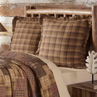Prescott Euro Sham Fabric Ruffled 26x26 VHC Brands - The Fox Decor
