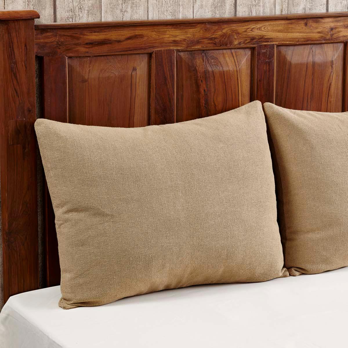 Burlap Natural Standard Sham 21x27 VHC Brands