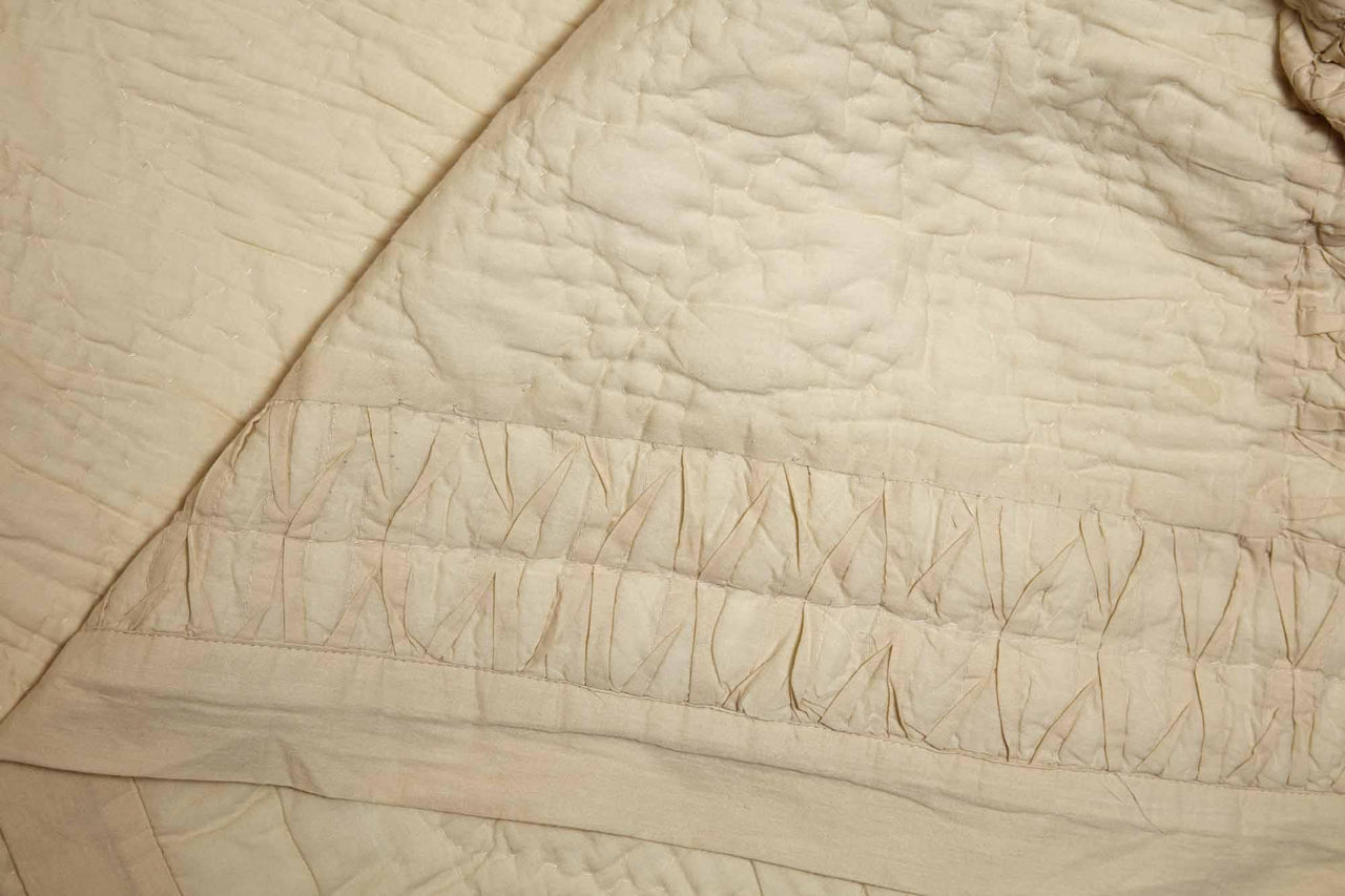 Adelia Creme Twin Quilt 68Wx86L VHC Brands