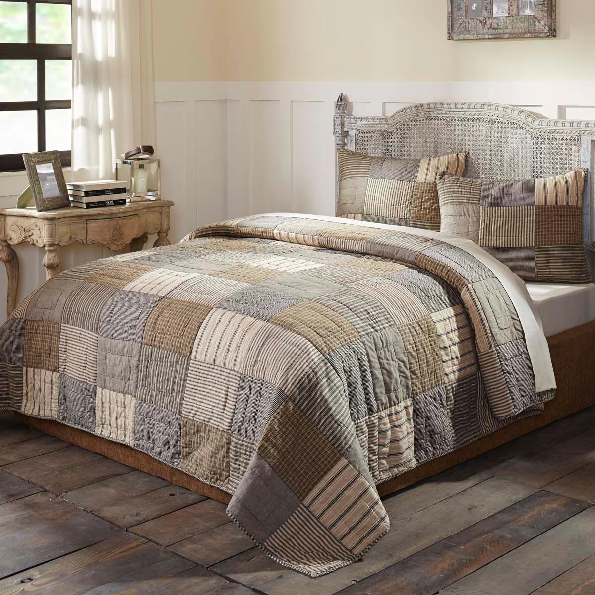 Sawyer Mill Charcoal Standard Sham 21x27 VHC Brands - The Fox Decor