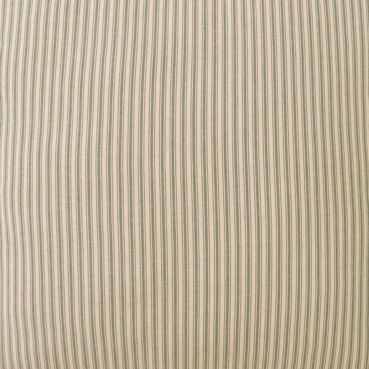 Prairie Winds Green Ticking Stripe Euro Sham 26x26 VHC Brands - The Fox Decor
