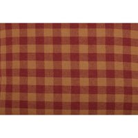 Thumbnail for Burgundy Check King Pillow Case Set of 2 21x40 VHC Brands