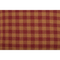 Thumbnail for Burgundy Check Standard Pillow Case Set of 2 21x30 VHC Brands