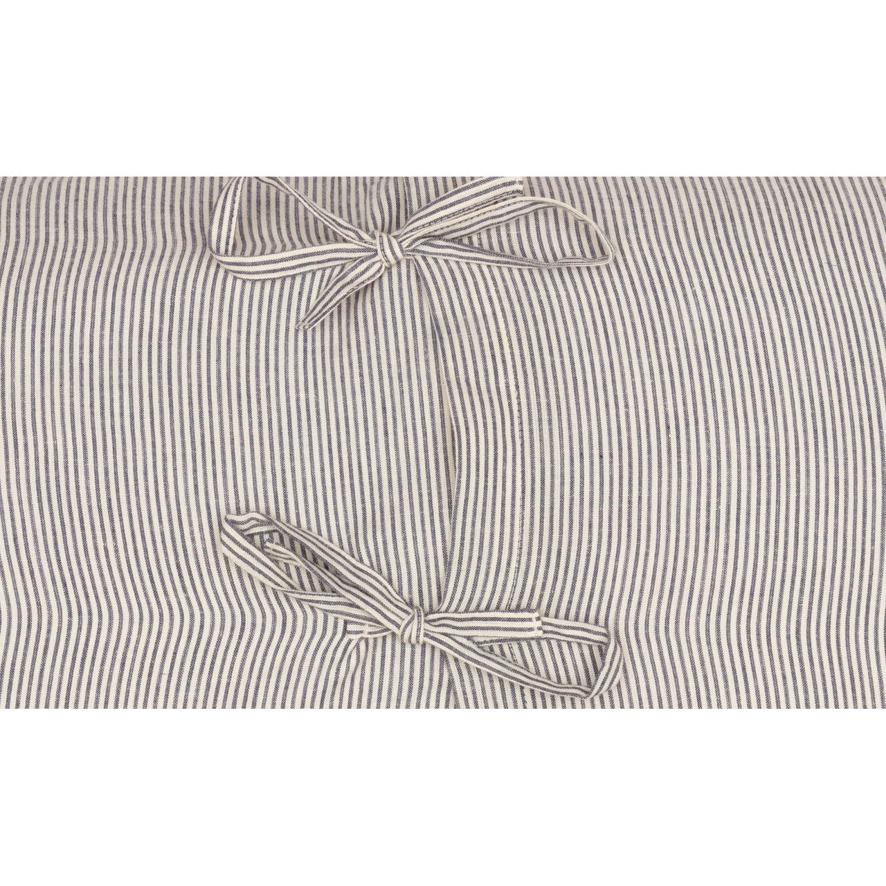 Dakota Star Farmhouse Blue Ticking Stripe Fabric Euro Sham 26x26 VHC Brands - The Fox Decor