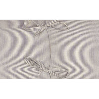 Thumbnail for Dakota Star Farmhouse Blue Ticking Stripe Fabric Euro Sham 26x26 VHC Brands