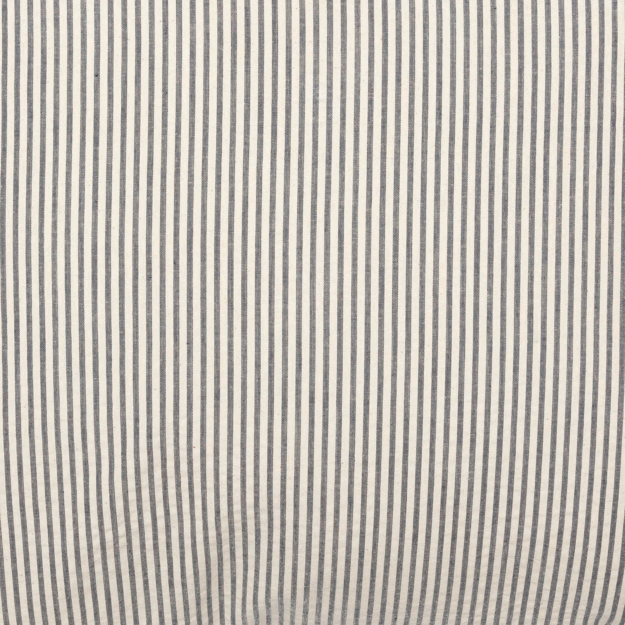 Hatteras Seersucker Blue Ticking Stripe Fabric Euro Sham 26x26 VHC Brands