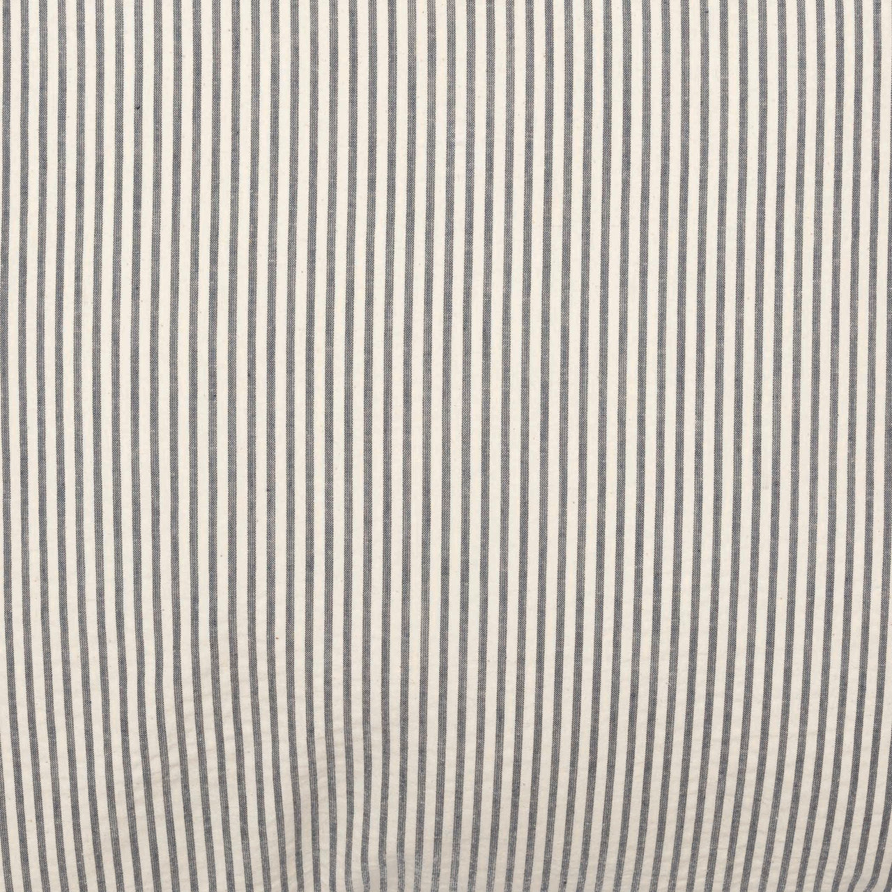 Hatteras Seersucker Blue Ticking Stripe Fabric Euro Sham 26x26 VHC Brands - The Fox Decor