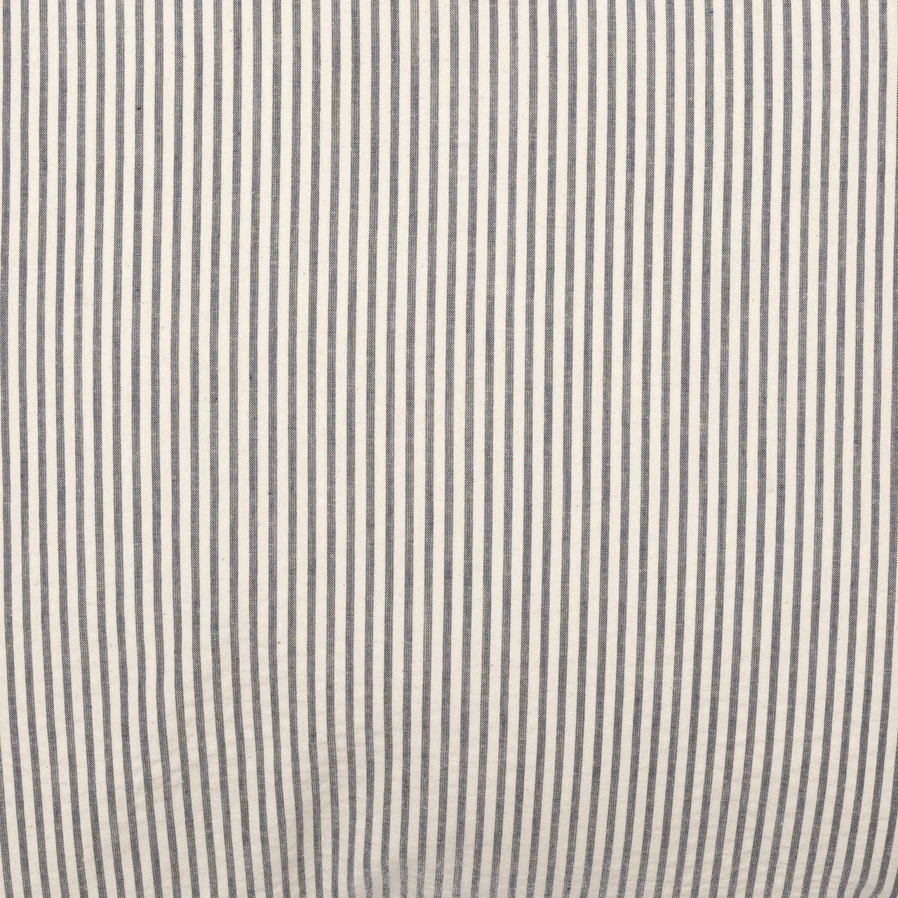 Hatteras Seersucker Blue Ticking Stripe Fabric Euro Sham 26x26 VHC Brands