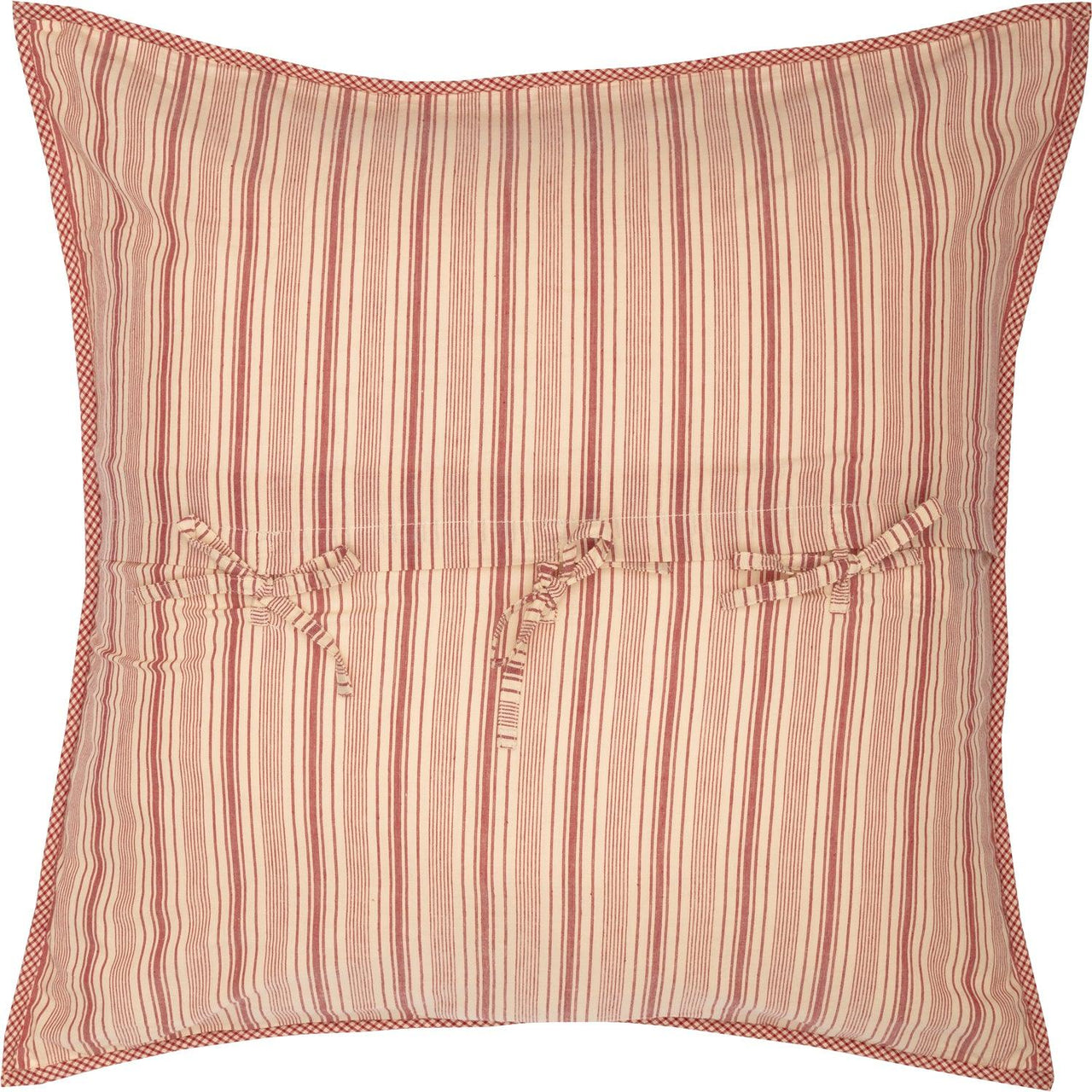 Sawyer Mill Red Quilted Euro Sham 26x26 VHC Brands - The Fox Decor