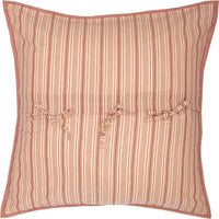 Sawyer Mill Red Quilted Euro Sham 26x26 VHC Brands - The Fox Decor