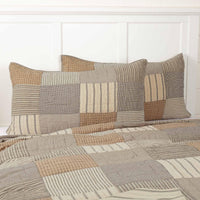 Thumbnail for Sawyer Mill Charcoal California King Quilt Set; 1-Quilt 130Wx115L w/2 Shams 21x37 VHC Brands - The Fox Decor