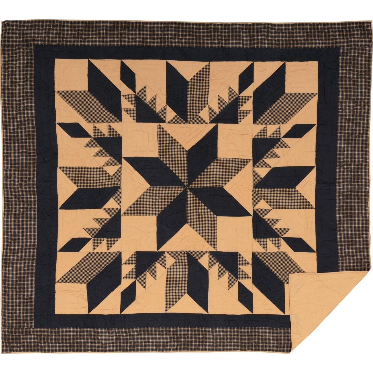 Dakota Star King Quilt Set; 1-Quilt 105Wx95L w/2 Shams 21x37 VHC Brands - The Fox Decor