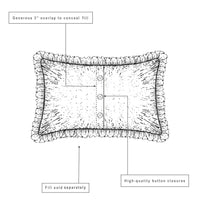 Thumbnail for Burlap Natural King Sham w/ Fringed Ruffle 21x37 VHC Brands - The Fox Decor