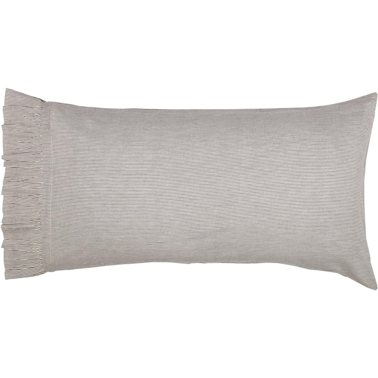 Dakota Star Farmhouse Blue Ticking Stripe King Pillow Case Set of 2 21x40 VHC Brands - The Fox Decor