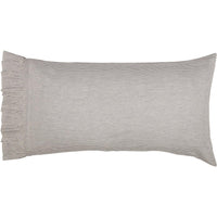 Thumbnail for Dakota Star Farmhouse Blue Ticking Stripe King Pillow Case Set of 2 21x40 VHC Brands - The Fox Decor