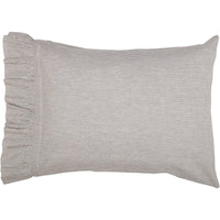 Thumbnail for Dakota Star Farmhouse Blue Ticking Stripe Standard Pillow Case Set of 2 21x30 VHC Brands - The Fox Decor