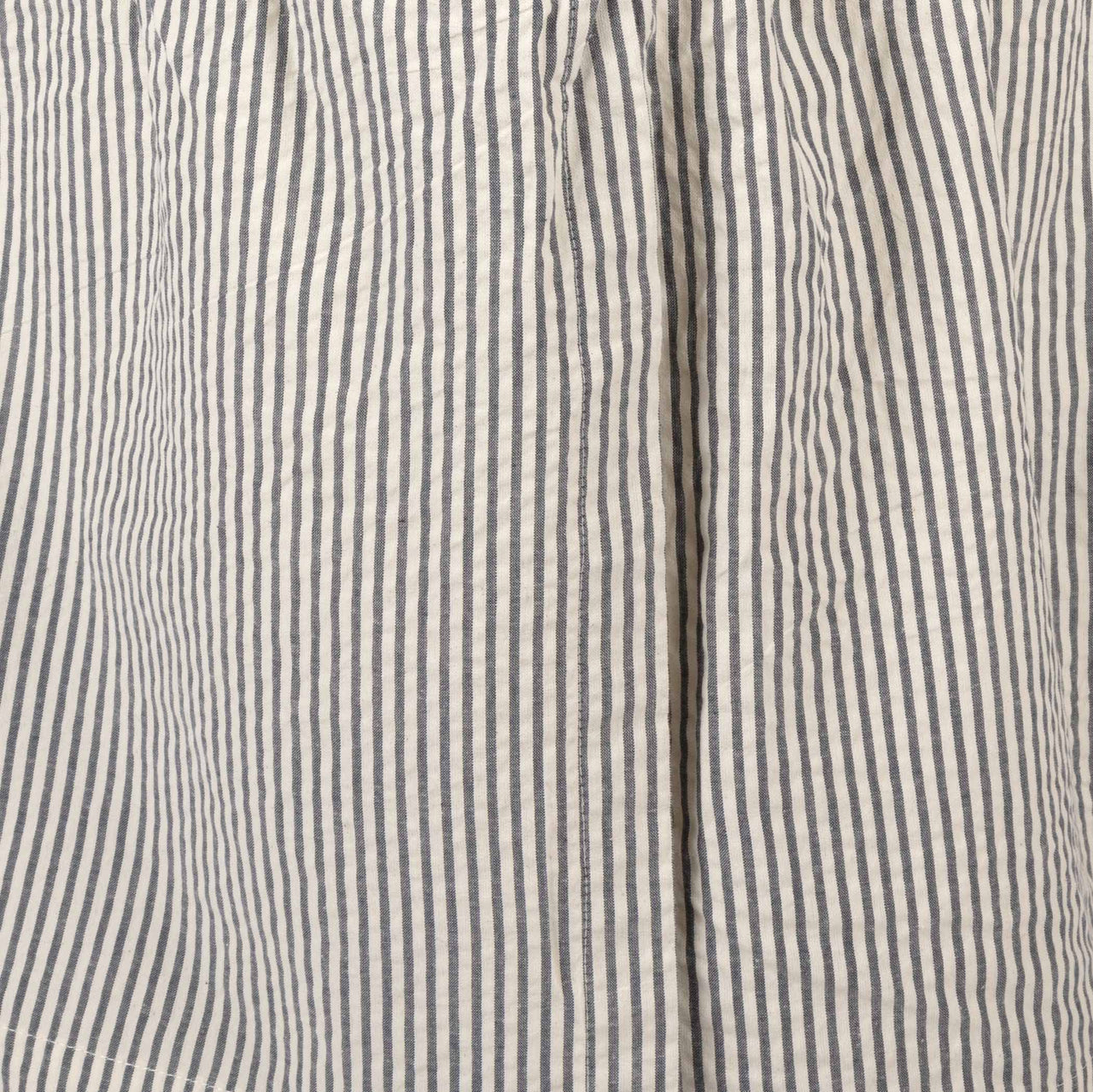 Hatteras Seersucker Blue Ticking Stripe Bed Skirts VHC Brands