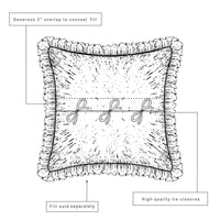 Cedar Ridge Fabric Euro Sham 26x26 VHC Brands - The Fox Decor