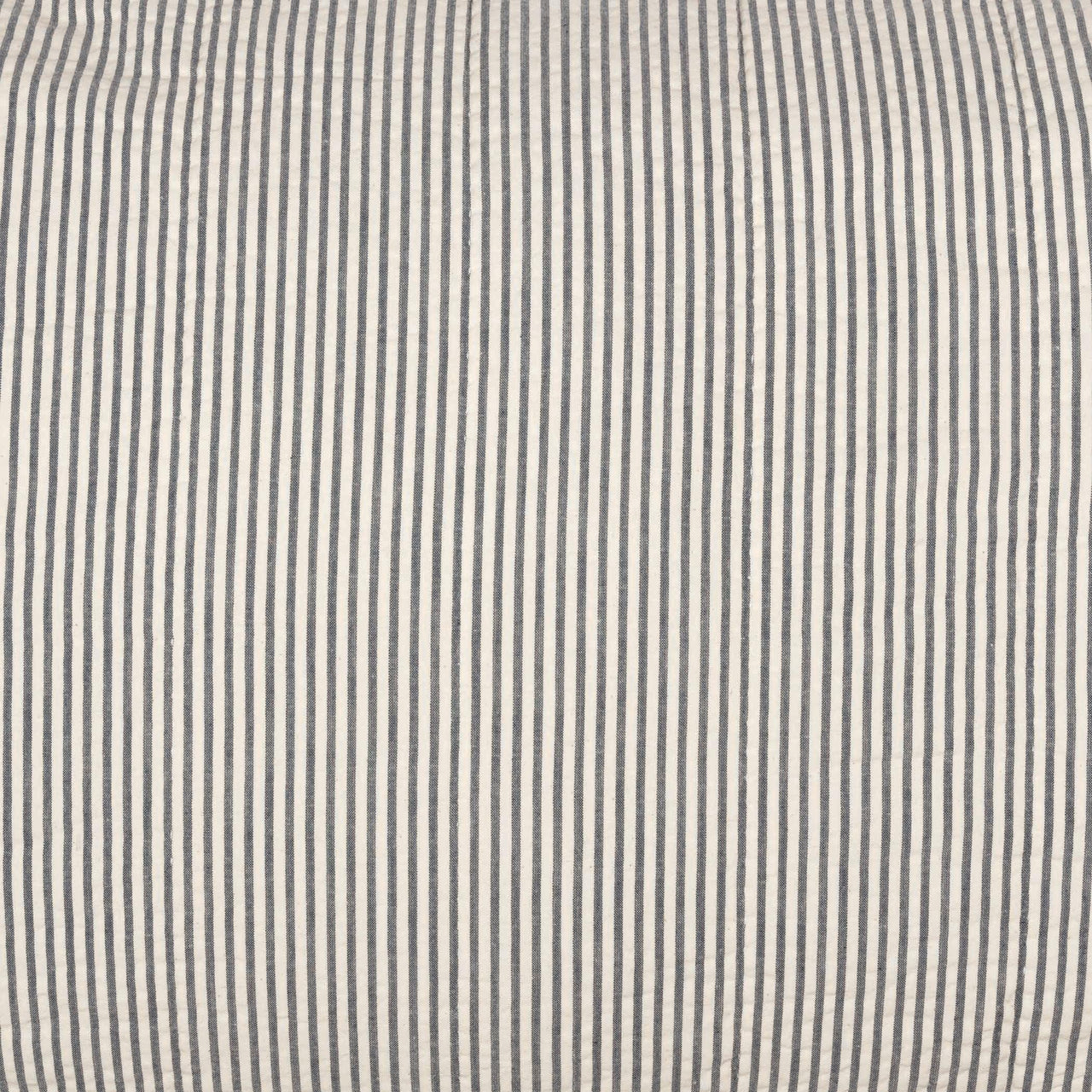 Hatteras Seersucker Blue Ticking Stripe King Sham 21x37 VHC Brands - The Fox Decor
