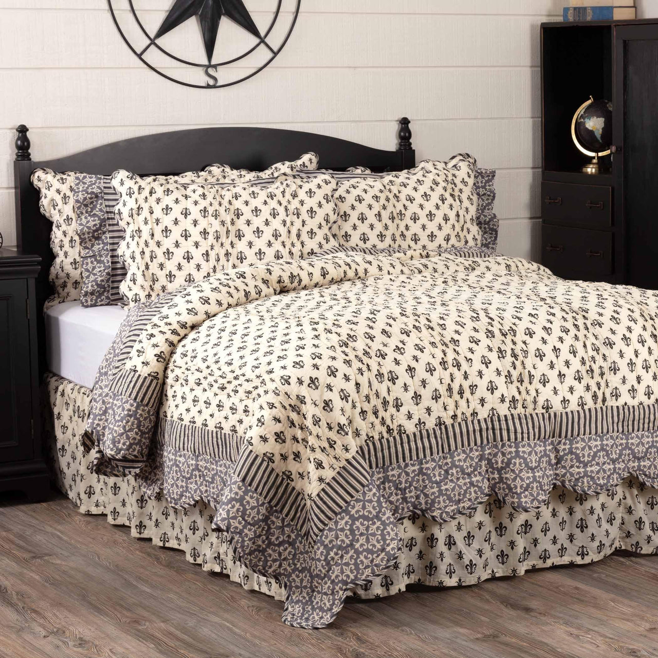 Elysee California King Quilt 130Wx115L VHC Brands - The Fox Decor