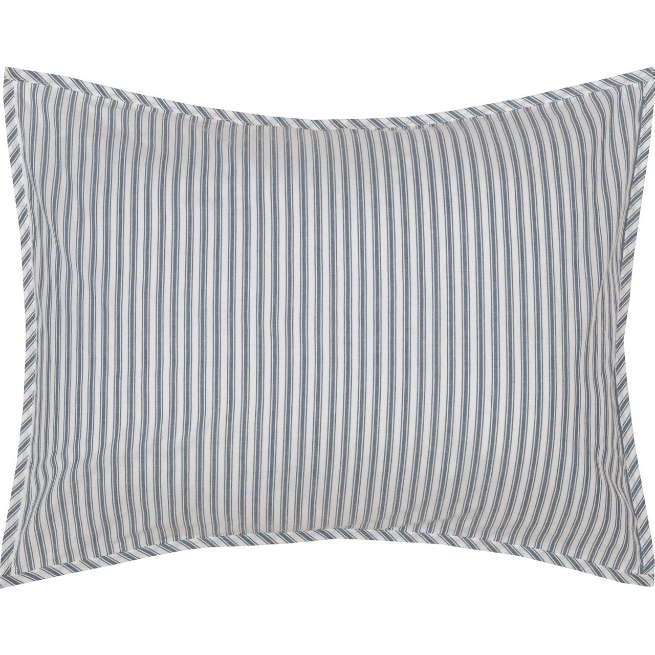 Sawyer Mill Blue Ticking Stripe 5pc Daybed Quilt Set (1 Quilt, 1 Bed Skirt, 3 Standard Shams) VHC Brands - The Fox Decor