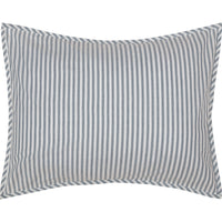 Thumbnail for Sawyer Mill Blue Ticking Stripe 5pc Daybed Quilt Set (1 Quilt, 1 Bed Skirt, 3 Standard Shams) VHC Brands