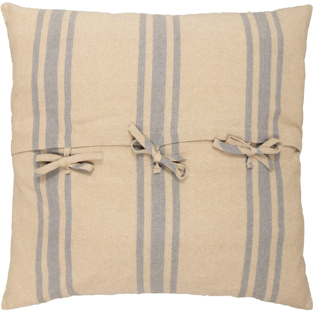 Farmer's Market Grain Sack Stripe Fabric Euro Sham Set of 2 26x26 VHC Brands - The Fox Decor