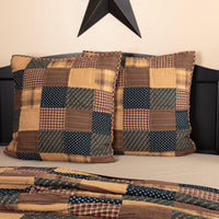 Patriotic Patch Euro Sham Quilted 26x26 VHC Brands - The Fox Decor