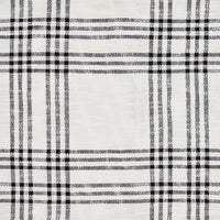 Thumbnail for Black Plaid Queen Coverlet 94x94 VHC Brands