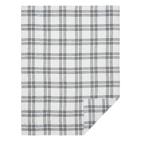 Thumbnail for Black Plaid Twin Coverlet 70x90 VHC Brands