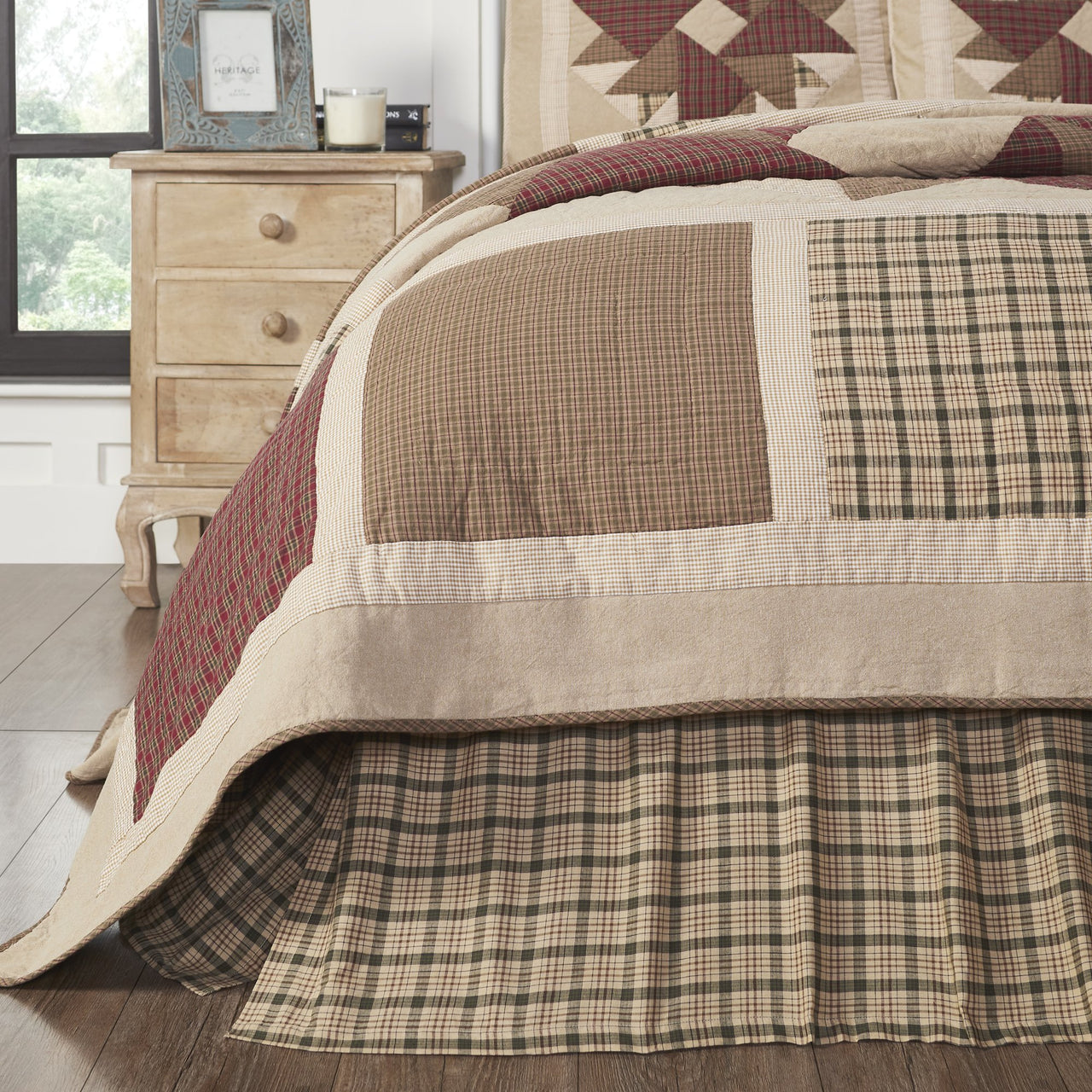 Cider Mill Queen Bed Skirt 60x80x16 VHC Brands