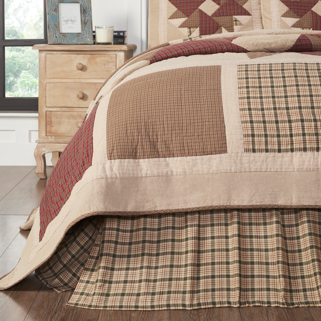 Cider Mill Twin Bed Skirt 39x76x16 VHC Brands