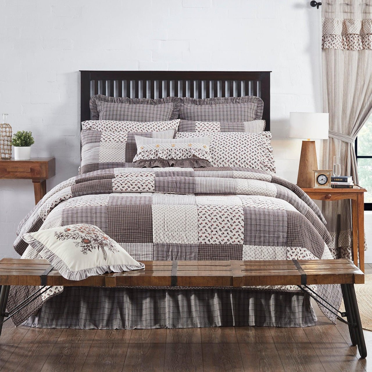 Florette California King Quilt 130Wx115L VHC Brands - The Fox Decor