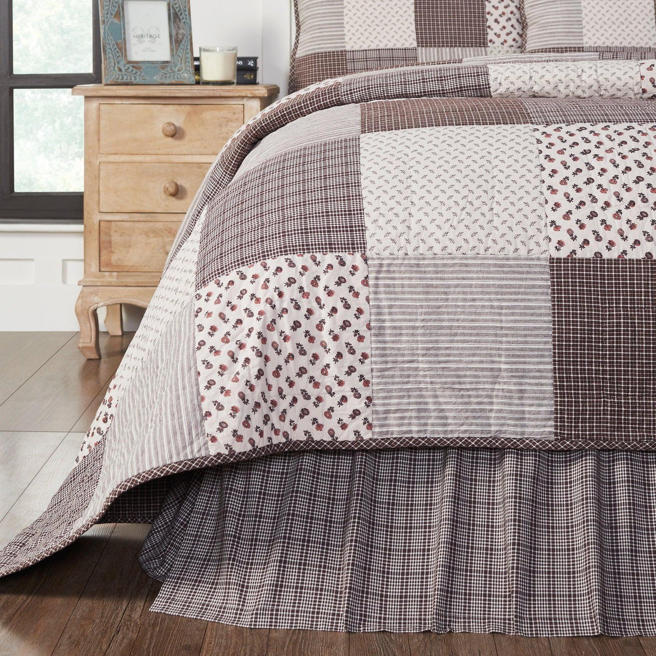 Florette Twin Bed Skirt 39x76x16 VHC Brands - The Fox Decor