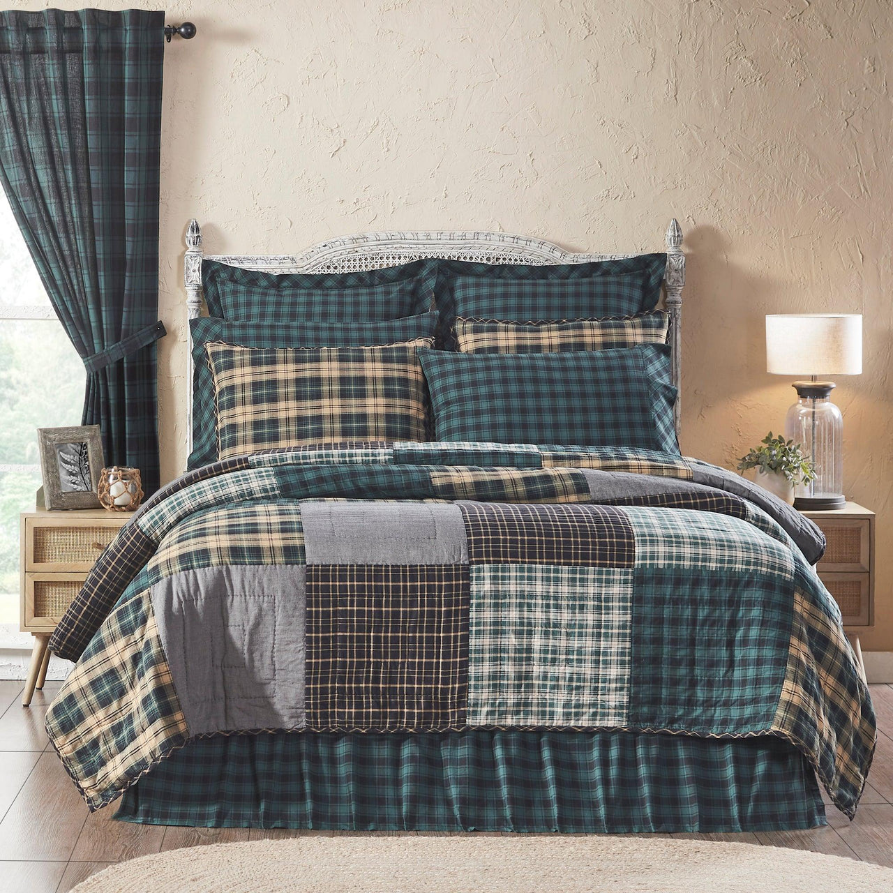 Pine Grove Twin Quilt 68Wx86L VHC Brands - The Fox Decor