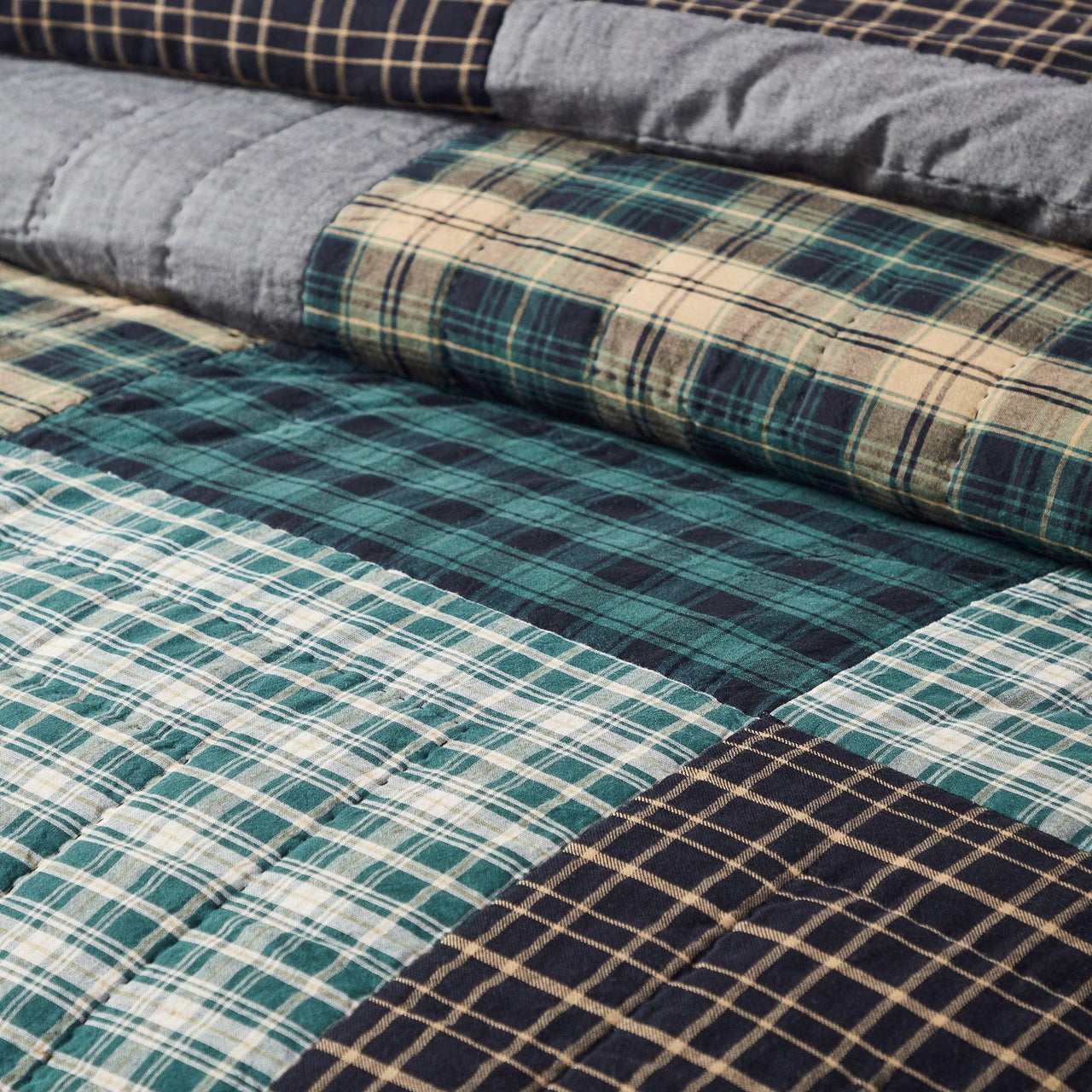Pine Grove Twin Quilt 68Wx86L VHC Brands - The Fox Decor
