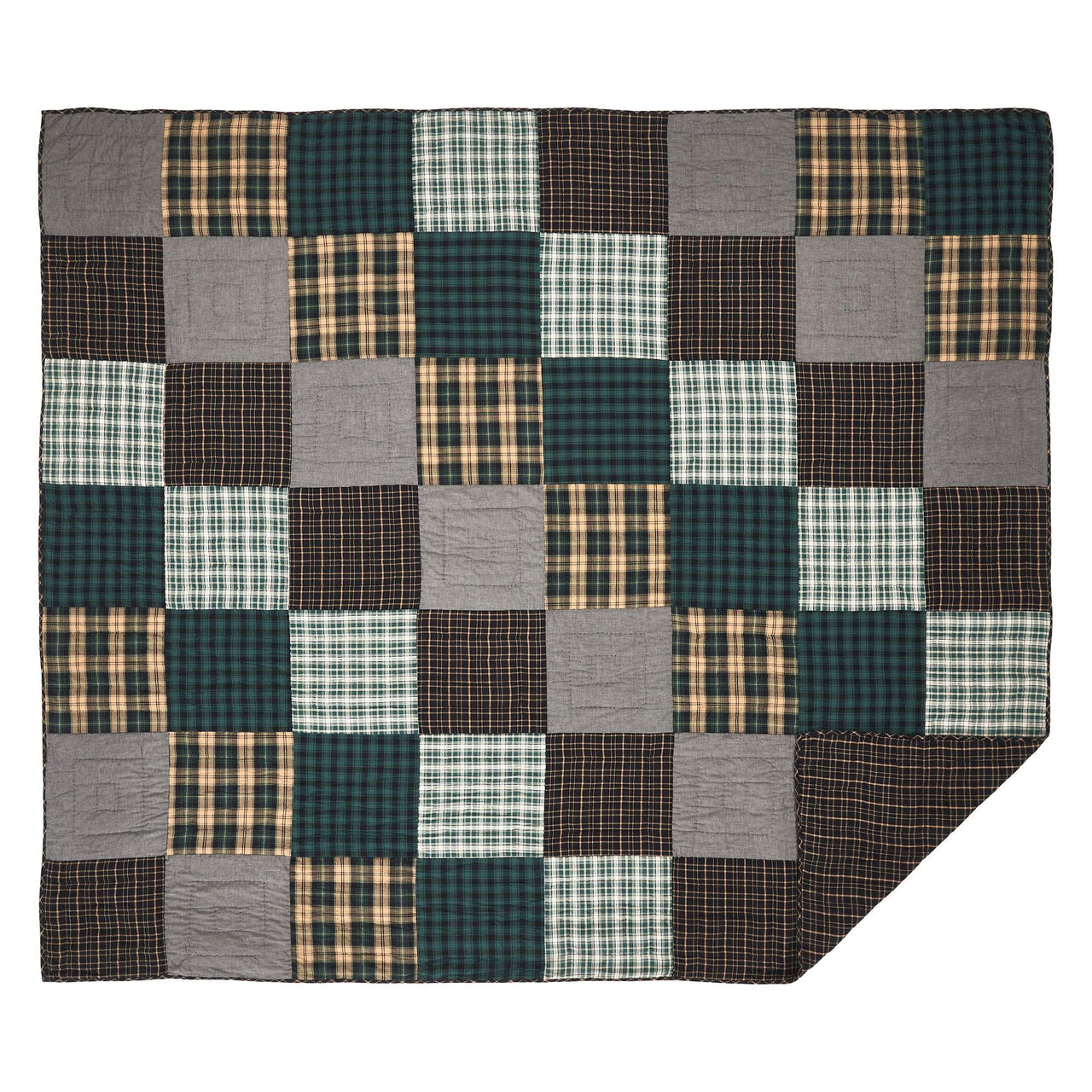 Pine Grove Luxury King Quilt 120Wx105L VHC Brands - The Fox Decor