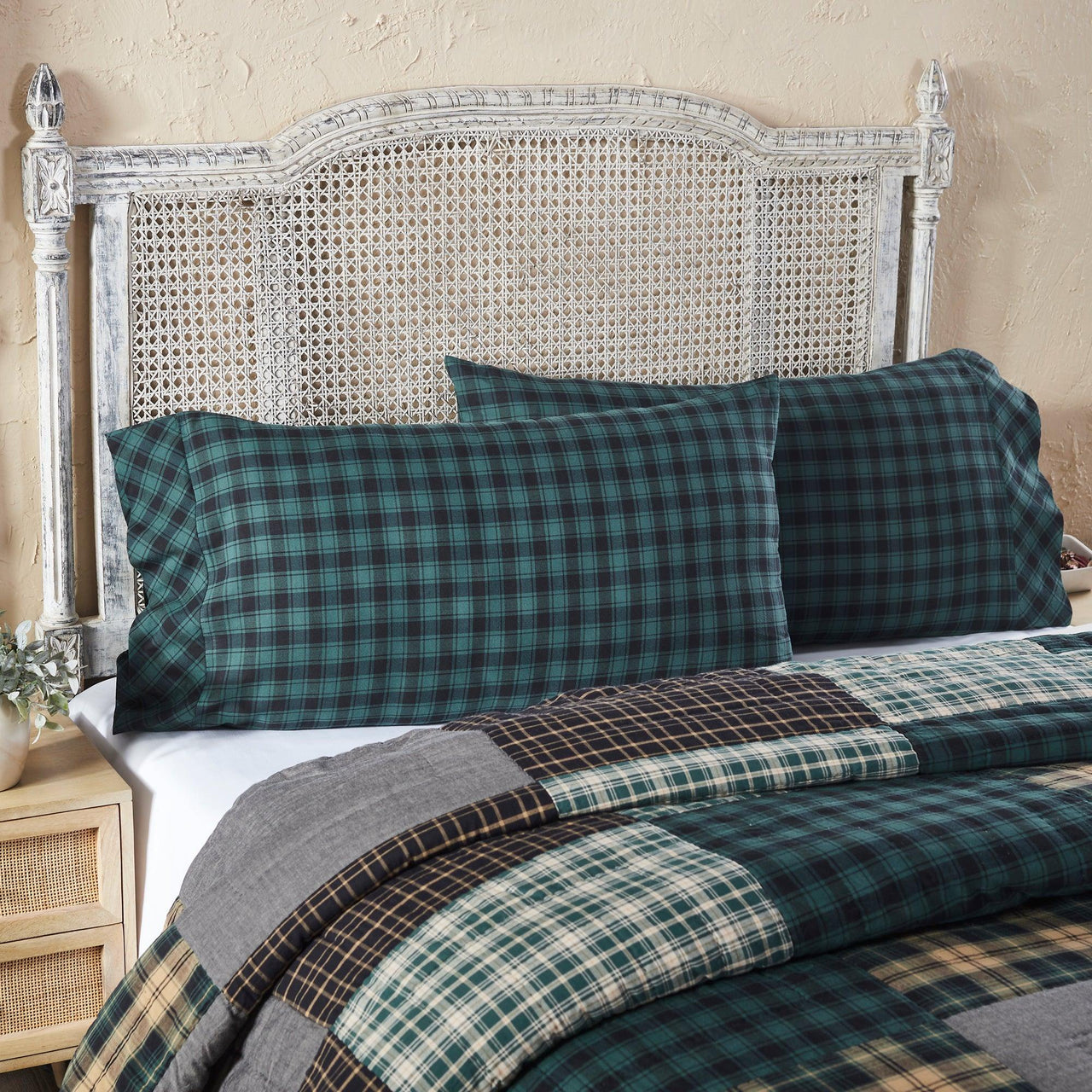 Pine Grove King Pillow Case Set of 2 21x40 VHC Brands - The Fox Decor