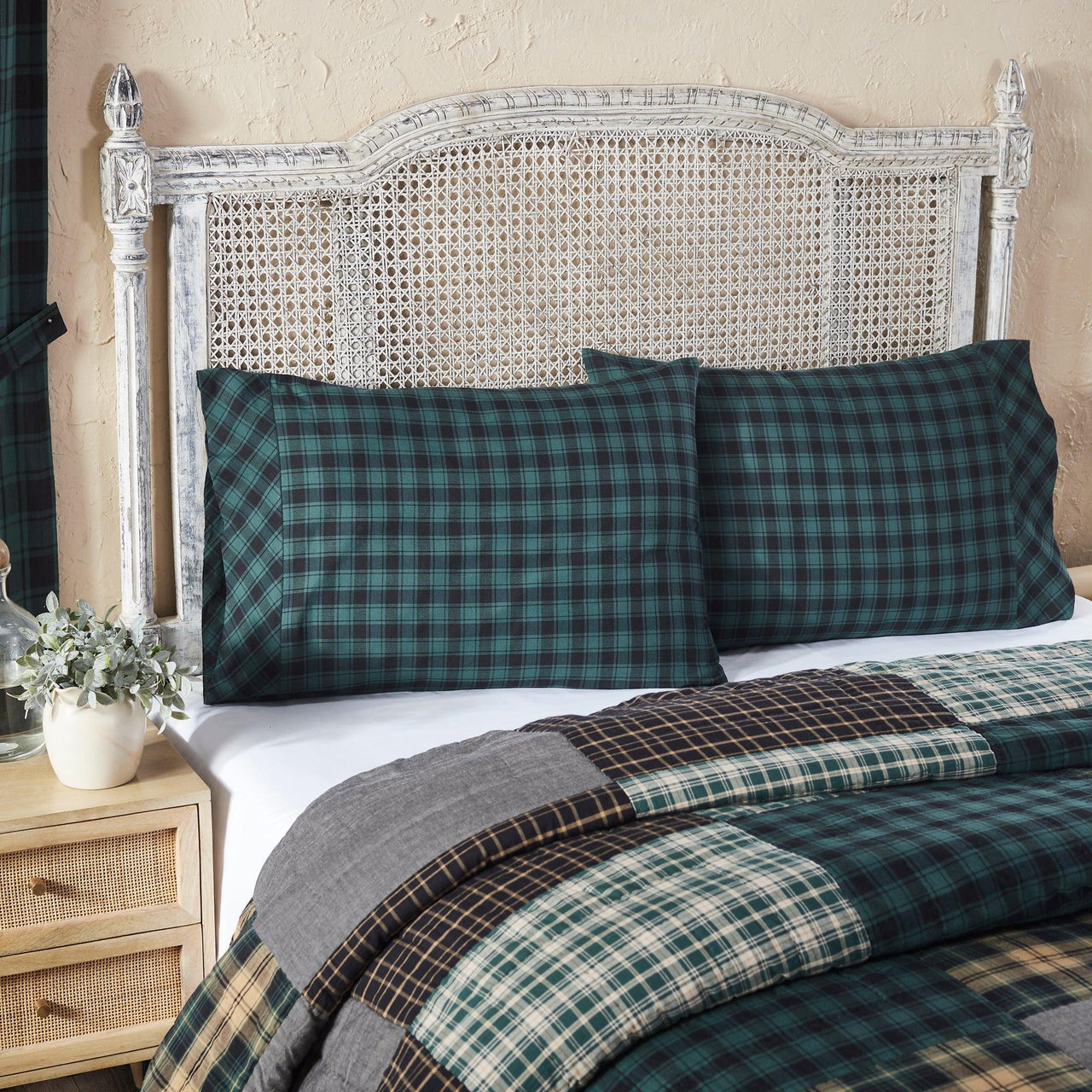 Pine Grove Standard Pillow Case Set of 2 21x30 VHC Brands - The Fox Decor