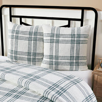 Thumbnail for Pine Grove Plaid Fabric Euro Sham 26x26 VHC Brands - The Fox Decor