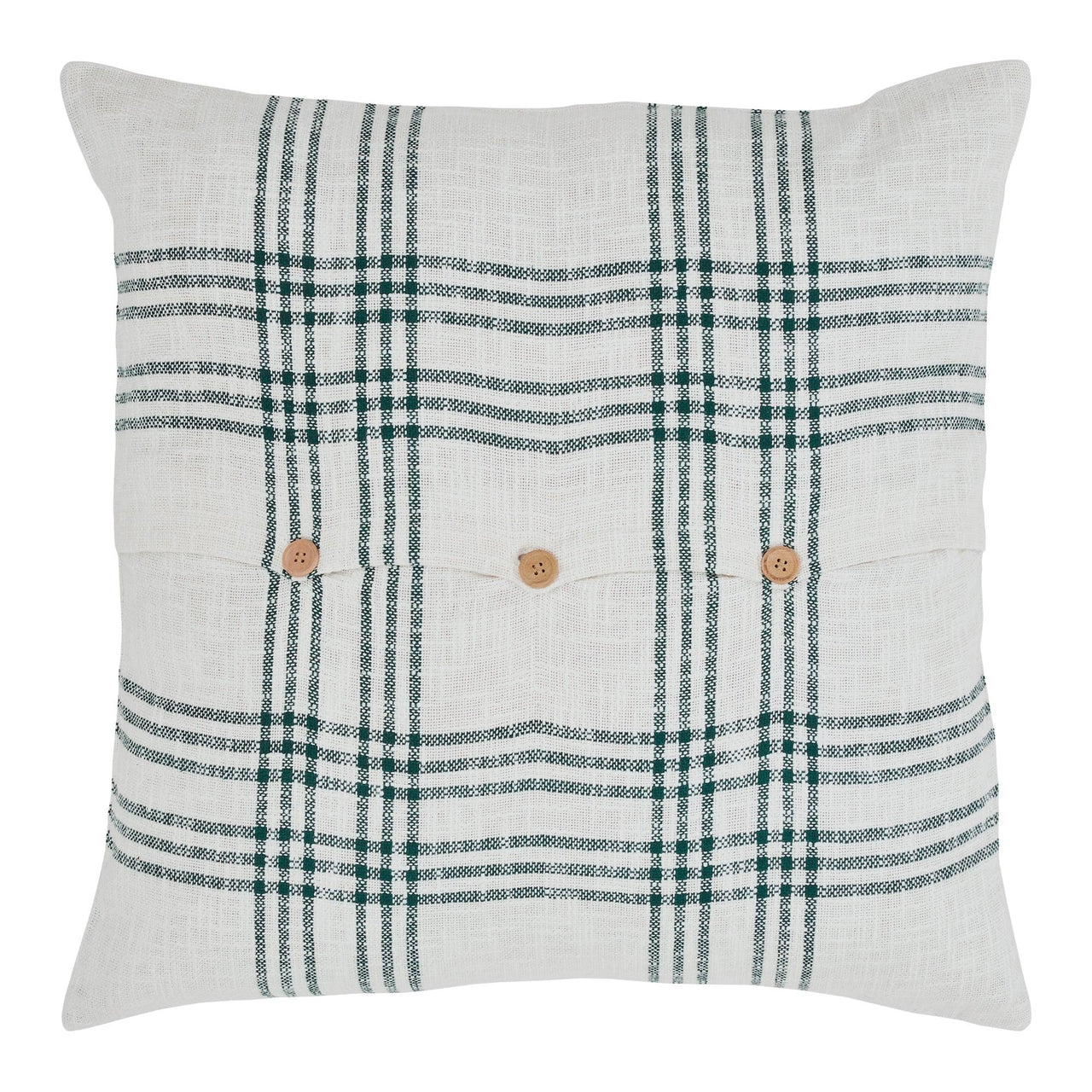 Pine Grove Plaid Fabric Euro Sham 26x26 VHC Brands - The Fox Decor