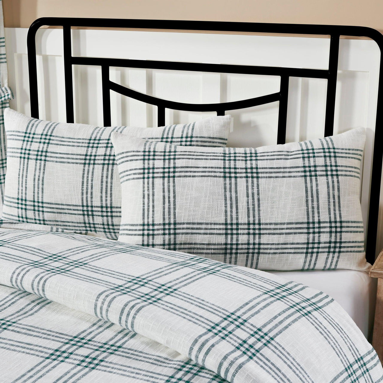 Pine Grove Plaid King Sham 21x37 VHC Brands - The Fox Decor