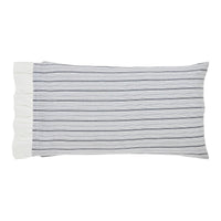 Thumbnail for Sawyer Mill Black Ruffled King Pillow Case Set of 2 21x36+4 VHC Brands - The Fox Decor