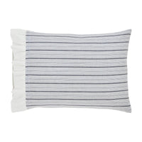 Thumbnail for Sawyer Mill Black Ruffled Standard Pillow Case Set of 2 21x26+4 VHC Brands - The Fox Decor