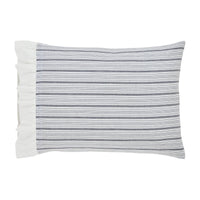 Thumbnail for Sawyer Mill Black Ruffled Standard Pillow Case Set of 2 21x26+4 VHC Brands