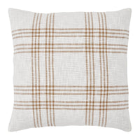 Thumbnail for Wheat Plaid Fabric Euro Sham 26x26 VHC Brands - The Fox Decor