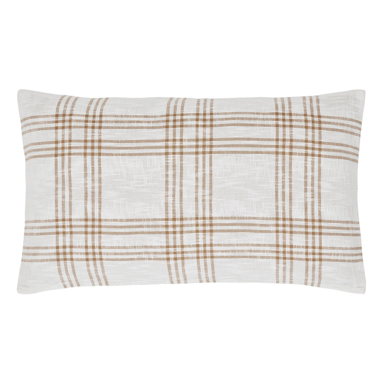 Wheat Plaid King Sham 21x37 VHC Brands - The Fox Decor